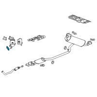 OEM 2022 Buick Enclave Converter & Pipe Gasket Diagram - 84135650