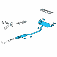 OEM Chevrolet Blazer Muffler & Pipe Diagram - 84693989