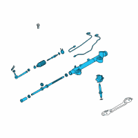 OEM 2017 Infiniti Q70L Power Steering Gear & Linkage Assembly Diagram - 49001-1MD3B