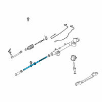 OEM 2016 Infiniti Q70L Power Steering Rack Assembly Diagram - 49271-1MD2A