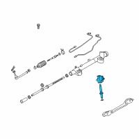 OEM 2012 Infiniti M37 Power Steering Gear Sub Assembly Diagram - 49210-1MD3A