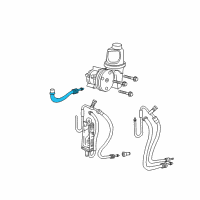 OEM 2001 Dodge Dakota Line-Power Steering Return Diagram - 52106215AG