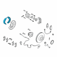 OEM Nissan Rogue Shoe Set Parking Brake Diagram - 44060-CY025