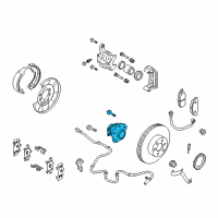 OEM 2015 Nissan Juke Hub Assembly-Rear Axle Diagram - 43202-4BA0B