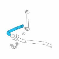 OEM 2005 Buick Rainier Stabilizer Bar Diagram - 15749208