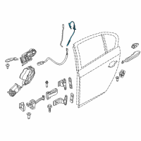 OEM 2017 BMW M6 Bowden Cable, Outside Door Handle Diagram - 51-21-7-297-439