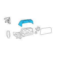 OEM 2007 Lincoln MKX Mirror Cover Diagram - 7T4Z-17D743-C