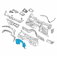 OEM 2021 BMW M240i Sound Insulating.Dash Panel Engine Room Ce. Diagram - 51-48-7-431-668