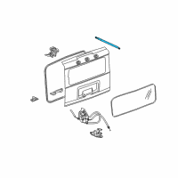 OEM 2008 Hummer H2 Support Cylinder Diagram - 25997482