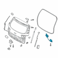 OEM Kia Power Tail Gate Power Latch Assembly Diagram - 81230A9100