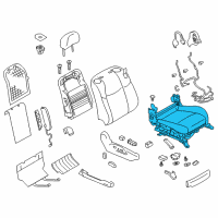 OEM Infiniti M35h Cushion Complete-Front Seat RH Diagram - 873A2-1PM7B