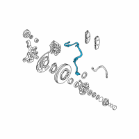 OEM Infiniti QX4 Sensor Assembly-Anti SKID, Front RH Diagram - 47910-0W060