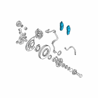 OEM Infiniti QX4 Front Disc Brake Pad Kit Diagram - 41060-5W585