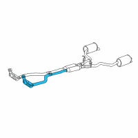 OEM 2003 Lincoln LS Catalytic Converter Diagram - 3W4Z-5E212-AA