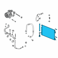 OEM 2022 Chevrolet Spark Condenser Diagram - 94524859