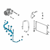 OEM 2021 Chevrolet Spark Liquid Hose Diagram - 42705106