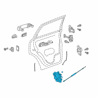 OEM 2013 Chevrolet Captiva Sport Lock Assembly Diagram - 22785489