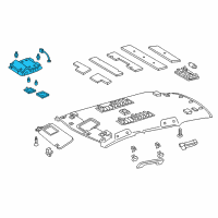 OEM 2017 Toyota Corolla iM Map Lamp Assembly Diagram - 81260-12270-B0