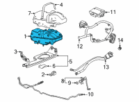 OEM Chevrolet Silverado Tank Strap Diagram - 85108193