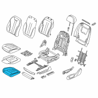 OEM 2016 BMW 740i Padded Section, Basic Seat, Right Diagram - 52-10-7-478-172