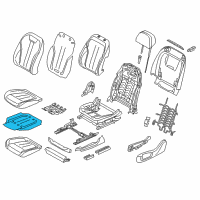 OEM 2020 BMW 530i Heating Element, Basic Seat Diagram - 52-10-7-357-404