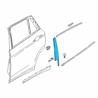 OEM BMW X1 Cover, Column B, Door, Rear Left Diagram - 51-35-7-349-675