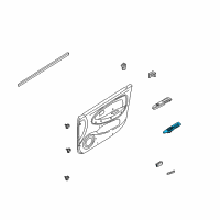 OEM Kia Rio Power Window Main Switch Assembly Diagram - 93570FD30001