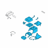 OEM 2009 Dodge Ram 2500 BOX/BIN-Floor Diagram - 1ER69XDHAA