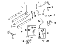 OEM Ford F-150 Water Pipe Clip Diagram - FL3Z-8B365-A