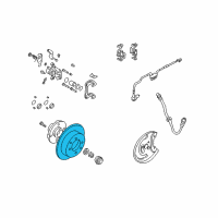 OEM Hyundai Tiburon Disc-Rear Brake Diagram - 58411-29310