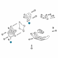 OEM 2021 Ford Transit Connect Axle Beam Nut Diagram - -W717521-S440