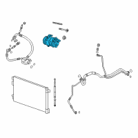 OEM 2017 Buick LaCrosse Compressor Diagram - 84308406