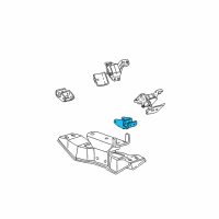 OEM 1998 Ford Mustang Transfer Case Mount Diagram - F6ZZ6A099A