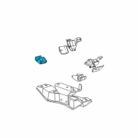 OEM 1999 Ford Mustang Transmission Mount Diagram - F8ZZ6A098AA