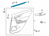 OEM Toyota Corolla Cross Belt Weatherstrip Diagram - 68173-0A050