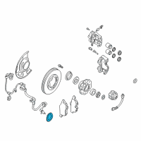 OEM 2003 Nissan Pathfinder Sensor-Rotor, Anti SKID Front Diagram - 47970-0W000