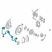 OEM 2001 Nissan Frontier Sensor Assembly-Anti SKID, Front Diagram - 47910-7Z700