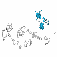 OEM Nissan Frontier CALIPER Assembly-Front RH, W/O Pads Or SHIMS Diagram - 41001-EK00A