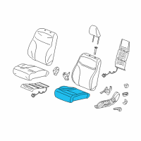 OEM 2012 Honda Civic Pad, L. FR. Seat Cushion Diagram - 81537-TR0-A11