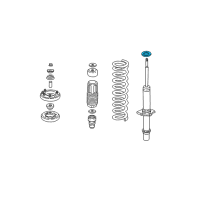 OEM 2003 Acura CL Seat, Front Spring (Upper) Diagram - 51688-S0K-A01