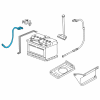 OEM BMW 318is Negative Battery Cable Diagram - 12-42-1-732-227