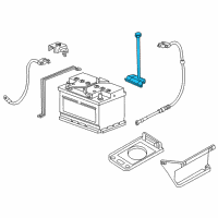 OEM 2002 BMW Z3 Battery Hold Down Diagram - 61-21-8-407-307