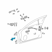 OEM 2018 Lexus IS350 Check Assy, Front Door Diagram - 68620-53060