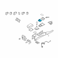 OEM 2012 Hyundai Santa Fe Indicator Assembly-Shift Lever Diagram - 84640-0W500-MAZ