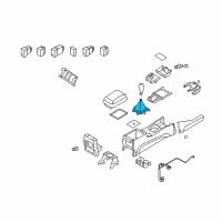 OEM Hyundai Santa Fe Boot Assembly-Shift Lever Diagram - 84640-2B007-HZ