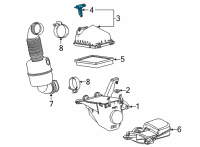 OEM Toyota Mirai Air Mass Sensor Diagram - 22204-30020