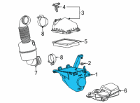 OEM 2018 Toyota Mirai Air Cleaner Body Diagram - 17701-77180