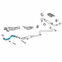 OEM 2013 Scion tC Front Pipe Diagram - 17410-36160