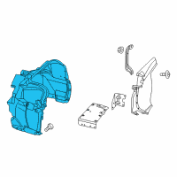 OEM Dodge Viper Shield-Splash Diagram - 68139709AH