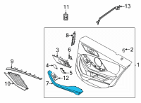 OEM 2021 BMW 228i xDrive Gran Coupe ARMREST, REAR LEFT Diagram - 51-41-5-A0C-727